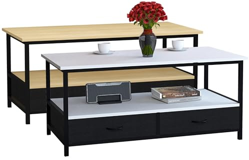 VCM Holz Sofatisch Couchtisch Wohnzimmertisch Beistelltisch Ablage Flonila