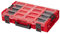 QBRICK SYSTEM Werkzeugkoffer Werkzeugkasten Leer Werkzeugkiste ONE Organizer XL 2.0 RED Ultra HD Rot 600 x 400 x 145 mm