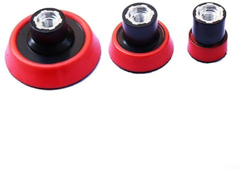 QOXEZY 3 Stück Polierpads Bohrer Polierpad Detail Polierpad, 1/2/3 Zoll Platte Stützteller Schleifen Polierpad Halter Schwamm Pad M10 Gewinde, für Auto Schleifen, Polieren, Wachsen, Versiegelung