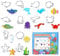 Lot de 12 Emporte-Pièces en Forme de Poisson pour Biscuits, Sandwichs, Bonbons, pour Bricolage, Pâtisserie, Cuisine, en Forme d'animaux