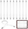 10 STK Bettlakenspanner Verstellbar 65-240 cm, Spannbettlaken Spanner für Bettlaken, Weiß elastische Bettlaken Spanngurte für Bettlaken, Betttuchspanner mit Metallclips für Bügelbrett Matratze Sofa