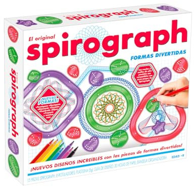 Party town pour Spirograph Lustige Formen | Farben für Kinder | Malset | Mandala zum Ausmalen | Spirograph für Kinder | Geschenk für Mädchen 8 Jahre | Zeichenset