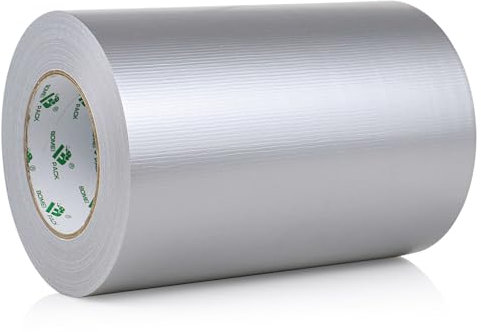 BOMEI PACK Nastro corazzato extra forte, argento, 50 m x 200 mm, impermeabile, per interni ed esterni, nastro di riparazione con forte adesività
