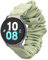 kwmobile Correa coletero Compatible con Samsung Galaxy Watch 4/5 / 6/7 / FE - Scrunchy para Reloj Inteligente - Verde grisáceo