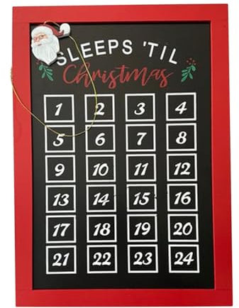 Placa de madera para decoración de Navidad, cartel creativo de Navidad, decoración de madera con texto en inglés Sleep Till Christmas