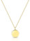 ALEXCRAFT Gold Halskette für Damen, Gold Kette Damen Runder Anhänger Halskette Verstellbarer Lange Halskette Zarte Personalisierte Halskette Schmuck für Damen
