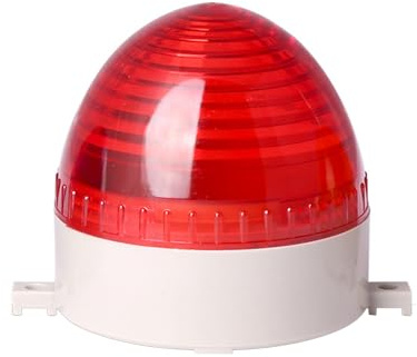 MACHSWON Warning Light Small Mini TB-60 Silent Universal Strobe Red LED Emergency Safety Flashing Warning Lamp Factories Transportation Machinery Industry Alarm Lamp AC220V
