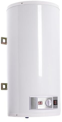 EU 50 l, scaldabagno elettronico, scaldabagno istantaneo con campo di visualizzazione della temperatura e protezione dalle perdite, scaldabagno elettrico fino a 75 ℃ con doccetta per cucina, WC, 71 x