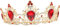 1 Stück Krone Exquisite Braut Kopfschmuck Retro Dekor Prinzessin Stirnband Mädchen Brautschmuck für Stil Braut Krone Stirnbänder für Frauen Royal Alloy Red