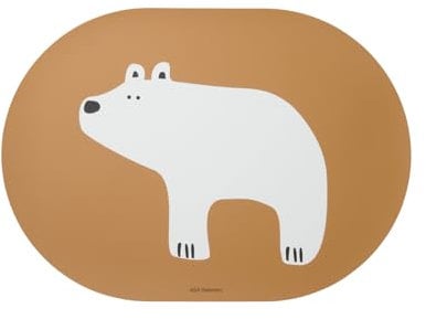 ASA Tischset, Bär Buddies braun 46 x 33 cm, Lederoptik