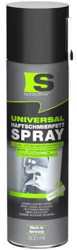 Spraytive 1 x 500ml Universal Haftschmierfett Sprühfett - Auto & Werkstatt | Schmierfett & Seilfett für Lager, Gelenke, Gestänge & Seile, Fettspray für Kfz und Motorrad, silikonfrei, made in Germany