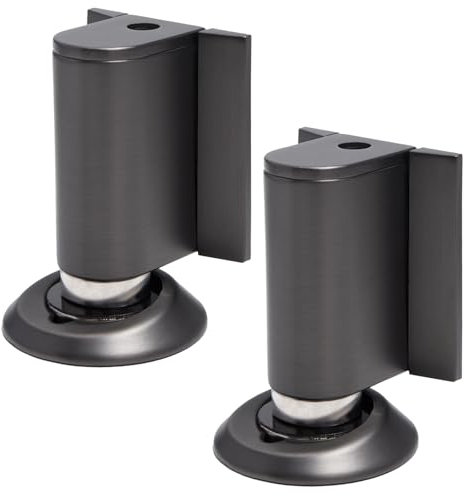 Neikafan 2 Pièces Cale Porte Bloc Porte Magnétique Butée Invisible, Butoir Magnétique Mural de Porte Butée Exterieure Magnétique Arrêt Porte Stop en Métal avec Adhésif et Vis