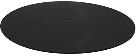 Felt Turntable Slipmat 12 Inch Black Record Player Mat | 10 Inch and 7 Inch Sizes, Phonograph Disc Pad, Non-slip Felt Surface, Scratch-resistant Layer