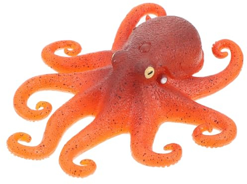 CLISPEED Krake Modell 5.1 Zoll Weiches Octopus Spielzeug Dekompressionsspielzeug Stressabbau Kreatives Tiermodell FüR Heimdekoration Und BüRo