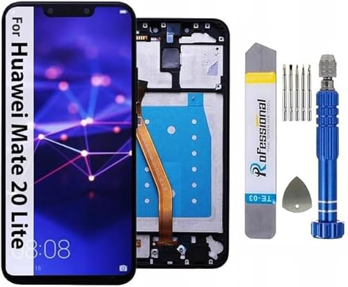It'Go Pantalla para Huawei Mate 20 Lite LCD Pantalla táctil de repuesto con herramienta Negro con marco de alta calidad
