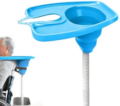 Yuragim Haarwaschbecken für Bettlägerige, Mobiles Shampoo Waschbecken, Faltbares Haarwaschbecken mit Ablauf Tragbare Haarwaschwanne für Senioren Kinder Schwangere Pflege Zuhause Friseur Waschhilfe