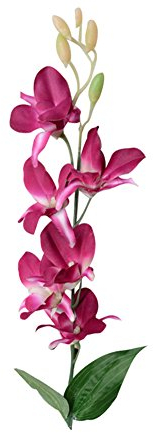 Verlike Künstliche Orchidee für Hochzeit, Zuhause, Büro, Party, Hotel, Restaurant, Terrasse oder Hof, Dekoration, Lila