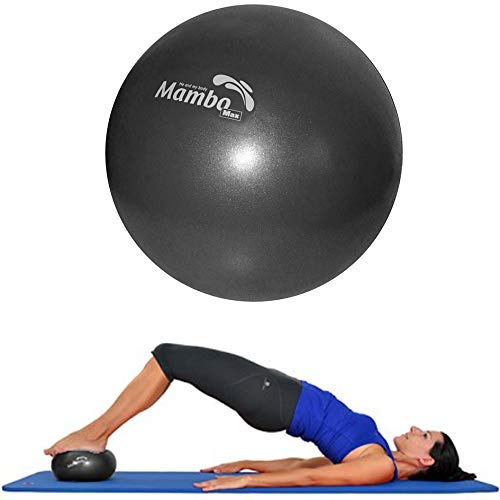 Mvs PALLA 21-23 cm MORBIDA +2 Stopfen + Strohhalme, Pilates Ginnastica Yoga Gym SOFT OVER BALL - Schwarz