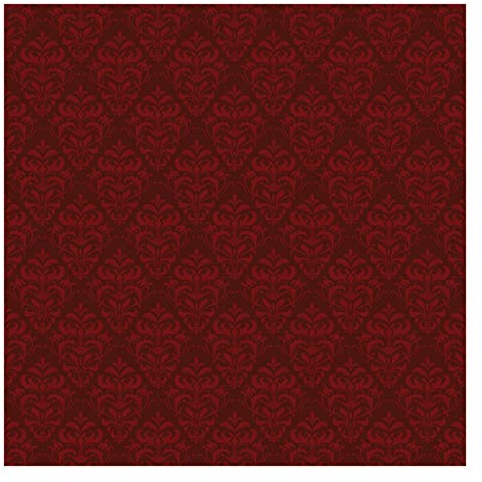 Tapete selbstklebend - Roter Französischer Barock Fototapete Quadrat 240x240 cm