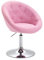 SVITA Havanna Cocktail-Sessel Lounge Clubsessel Drehsessel Retro Barhocker Stoff Pink