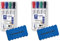 Staedtler Lumocolor 351 B WP4 Whiteboard-Marker (2 x Markerset + 2 x Löscher)