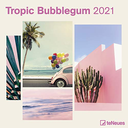 Tropic Bubblegum - Broschurkalender - Kalender 2021 - teNeues-Verlag - Wandkalender mit Platz für Eintragungen - 29,8 cm x 29,8 cm (offen 29,8 cm x 59,8 cm)
