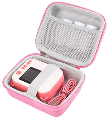 Khanka Duro Viaje Estuche Bolso Funda para PROGRACE Cámara instantánea para niños.(Estuche Solo) (Rosado)