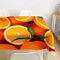 Oduo Tischdecke Wasserdicht Polyester Rechteckig, Tischdecke mit Fruchtdruck Pflegeleicht Fleckschutz Ölfest Abwaschbar Outdoor Garten Deko Farbe & Größe Wählbar (Orange,100x140cm)