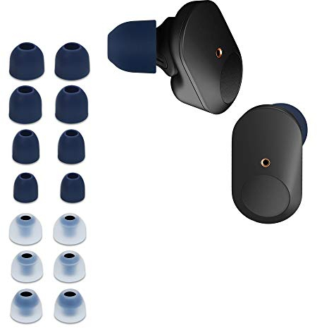 kwmobile 14x Ersatzpolster kompatibel mit Sony WF-1000XM3 / WF-1000XM4 / WF-1000XM5-4 Größen - Silikon Ersatz Ohrstöpsel In-Ear Kopfhörer - Polster