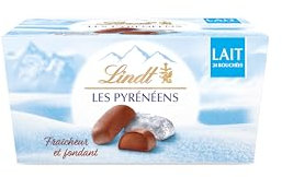 Lindt - Ballotin LES PYRÉNÉENS - Chocolat au Lait - Frais et Fondant - Idéal pour Noël, 175g