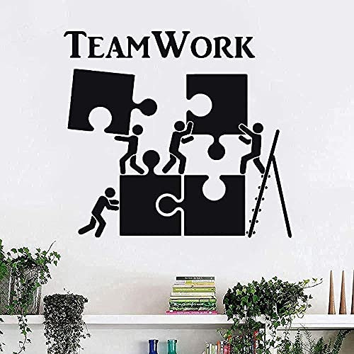 Puzzle Dekoration Wandaufkleber Inspirierend Team Büro Wand Moderne Art Deco Wandtattoo 57X50Cm