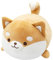 Fortuning's JDS Shiba Inu Hund Plüsch Kissen Bequeme Plüsch Kissen Niedlichen Hund Gefüllte Kissen Weich Puppe mollig Kissen Spielzeug Lebensechte Tier runden Augen Kissen Braun 19,6 