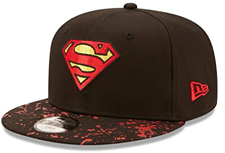 New Era Chyt Paint Splat 9Fifty Kinder Cap Superman Schwarz, Size:YTH
