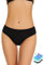 Leovqn Maillot de Bain menstruel Femme, Culotte Menstruelle Piscine UPF 50+ Bikini pour Regle Plage Slip Ado, Noir Foncé M