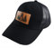 OASCUVER Bigfoot Leder-Trucker-Mütze, bestickt, verstellbar, Baumwolle, Wild, großer Fuß, Sasquatch-Mesh-Snapback-Baseballkappe, Netzstoff (Schwarz), Einheitsgröße
