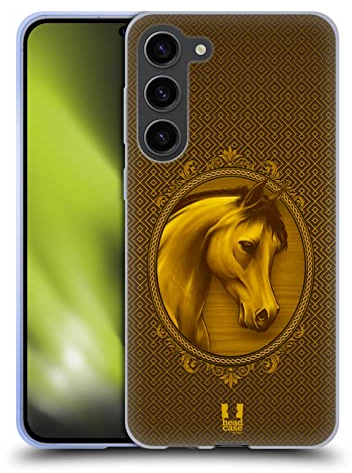 Head Case Designs Adelig Jahr des Pferdes Soft Gel Handyhülle Hülle kompatibel mit Samsung Galaxy S23+ 5G