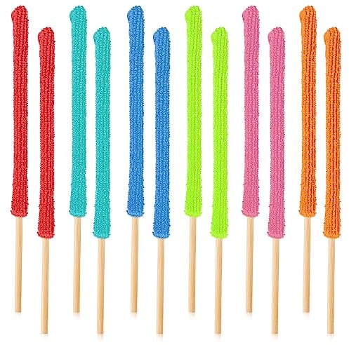 Microfiber Hand Dusters Washable Dusting Brush,12 Pcs Microfiber Detail Duster Sticks Mini Dusters Crevice Cleaning Tool for Gap Dust Cleaner for Car Vent/Blind/Fan/Air Conditioning/TV
