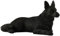 JFSM INC. Deutscher Schäferhund, 15,2 cm, schwarzer Schäferhund, Geschenke für Hundeliebhaber