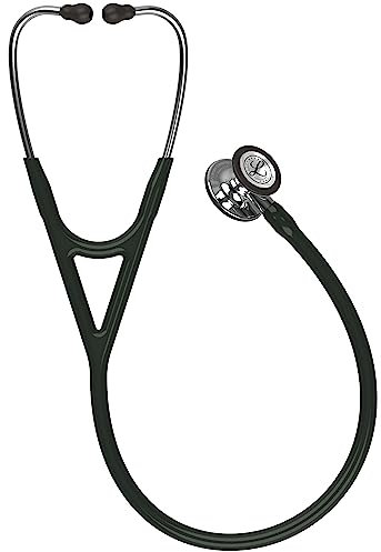 3M Littmann Cardiology IV Stethoskop mit Gratis Gravur und Penlight (Schwarz/Mirror Edition)