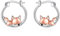 Fuchs Creolen Ohrringe für Damen 925 Sterling Silber Niedliche Fuchs Ohrringe Schmuck Geschenke für Mädchen (Fuchs 2)
