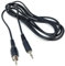 DRUT 2m 3.5mm Mono Jack Plug To RCA Phono Single Plug Lead Cable 6.5ft Black Nickel