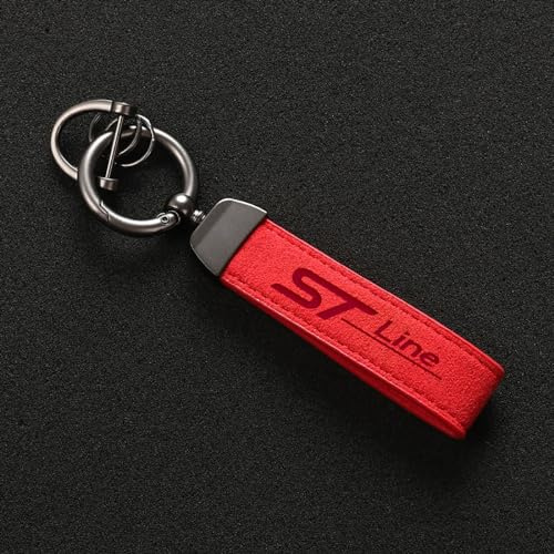 KAnduo Porte-clés de Voiture Compatible avec pour Ford St Line Fiesta Focus Edition KUGA Mondeo Ecosport,3 * 13 CM-A