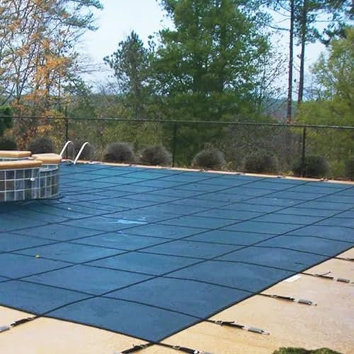 kubeier Couverture de Piscine Rectangular, Bâche de Protection pour Piscines Creusées Et Hors Sol, Couverture de Extérieur idéale pour Garder Votre Piscine Propre,4.5m×9m/14.7ft×29.5ft