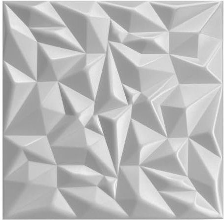 3D Paneele Polystyrol XPS Styropor – Moderne Wandverkleidung & Deckenpaneele – Wandpaneelen Leicht Flexibel - 50x50cm / ‎‎4m² - 16 Stück (Weiß 02)