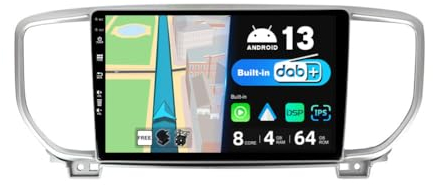 BXLIYER Android 13 -[Eingebaut DAB]- IPS Autoradio für KIA KX5 / Sportage 4 (2016-2019) - Kabellos Carplay/Android Auto - 4G+64G - Kamera + MIC - 9 Zoll 2 Din - Lenkradsteuerung DSP Fast-Boot 360-CAM
