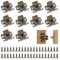 YEYIT 10 Pcs Double Roller Catch Door Catches,Twin Roller Closet Catch Hardware Caravan Door Latch,Cupboard Cabinet Wardrobe Door Latch with 40 Screws Zinc Plated for Wardrobe Furniture（Bronze）