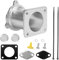 Opaltool Válvula EGR para 11717792077 E90 E92 E93 E60 E61 X3 X6 X5, Válvula de Aluminio Tubo de Repuesto, 11717804381, 11717792077