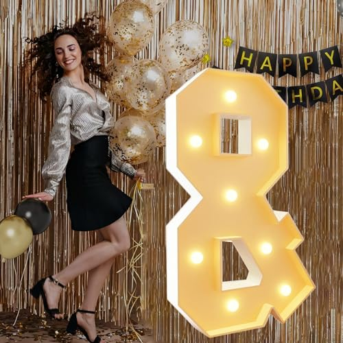 Festzelt-Buchstaben, 100 cm, Mosaik, große Buchstaben und riesige leuchtende Buchstaben für Luftballons, vorgeschnittener Schaumstoffrahmen für Geburtstagsparty, Hochzeit, Hintergrund, Dekoration,