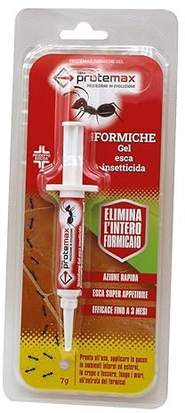 Protemax Gel per Formiche, Siringa 7 Grammi, Insetticida Concentrato - PRONTO ALL'USO