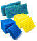 VIALIA 10er Set Filterschwämme, Ersatzteile für Kammerfilter OTF 16000 und CBF-350B, 4 Blaue und 4 gelbe Schwämme, 22,5x20x8,5 cm, 2 Japanmatten